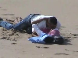 menina hijab árabe com ela bf pego fazendo sexo na praia